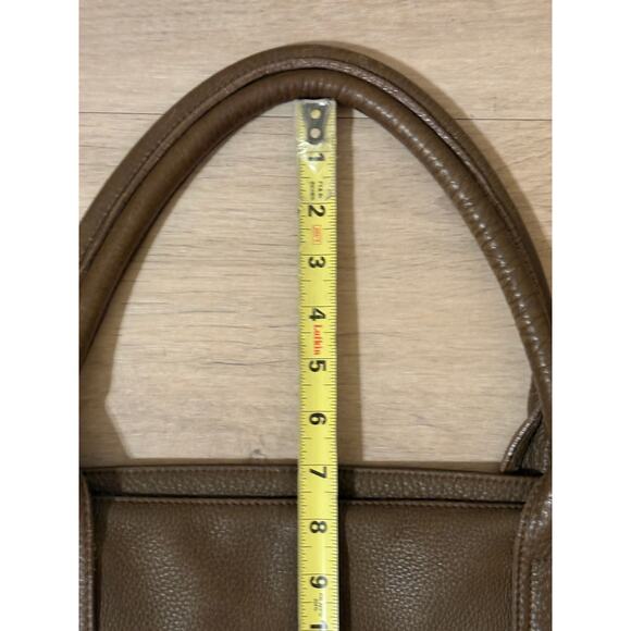 Extra Large Sturdy Travel /Tote Genuine Brown Leather Bag - Picture 3 of 11